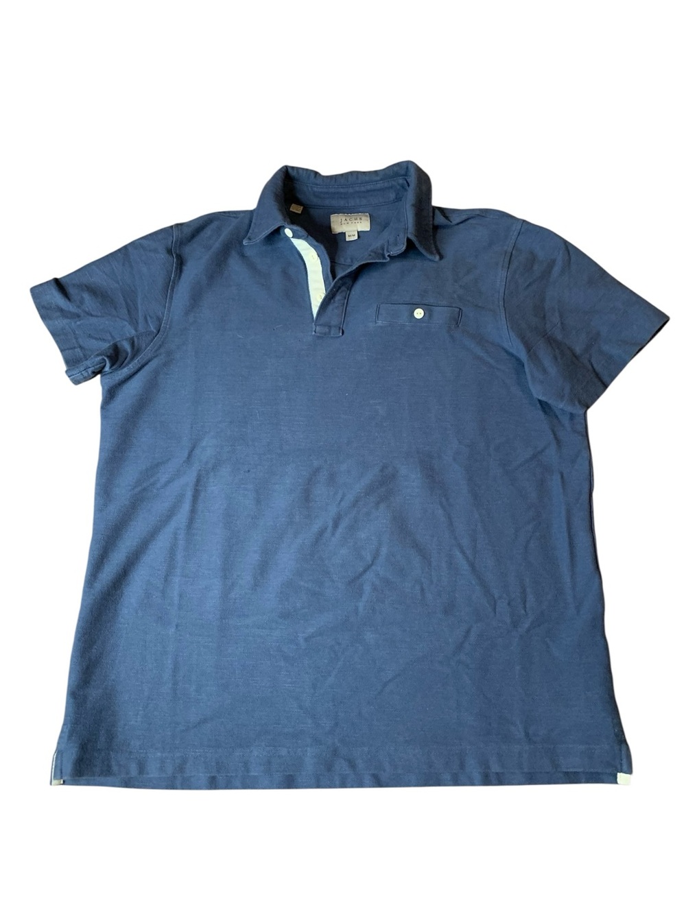 JACHS New York Blue Short Sleeve Polo Shirt – Men’s Medium